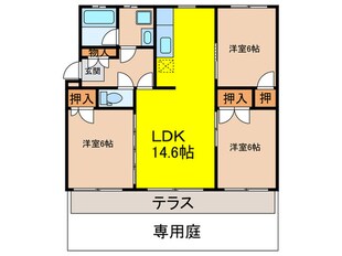 サンライフ藤の物件間取画像